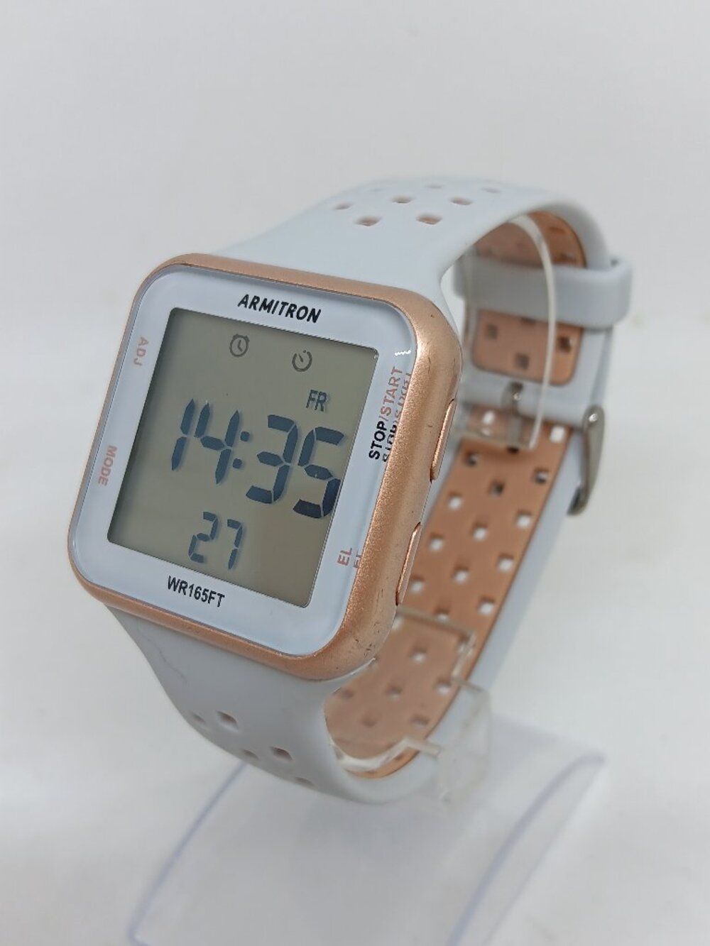 Armitron Pro Sport 40/8417 Women's 38mm Rose Gold / Gray Square Digital Watch